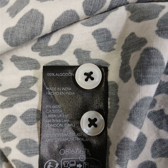 Anthropologie Maeve Cheetah Animal Print Shirt Women's Medium Button Front Top - Picture 9 of 10